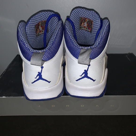Air Jordan 10 Retro TXT- white/Old royal stealth size 9 - Picture 4 of 10